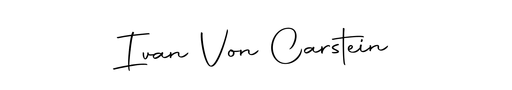 Use a signature maker to create a handwritten signature online. With this signature software, you can design (Autography-DOLnW) your own signature for name Ivan Von Carstein. Ivan Von Carstein signature style 10 images and pictures png