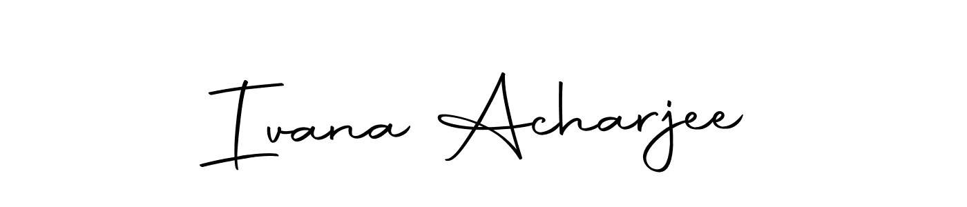 Make a short Ivana Acharjee signature style. Manage your documents anywhere anytime using Autography-DOLnW. Create and add eSignatures, submit forms, share and send files easily. Ivana Acharjee signature style 10 images and pictures png