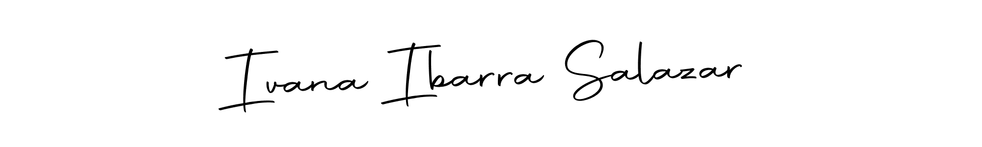 This is the best signature style for the Ivana Ibarra Salazar name. Also you like these signature font (Autography-DOLnW). Mix name signature. Ivana Ibarra Salazar signature style 10 images and pictures png