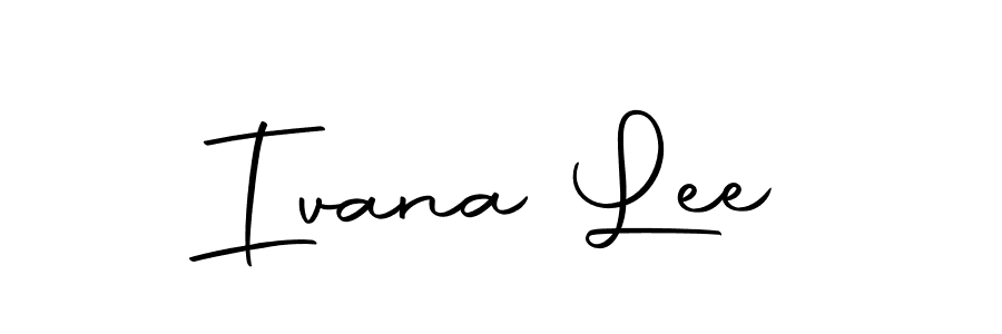 How to make Ivana Lee name signature. Use Autography-DOLnW style for creating short signs online. This is the latest handwritten sign. Ivana Lee signature style 10 images and pictures png