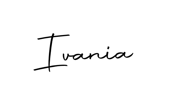 Ivania stylish signature style. Best Handwritten Sign (Autography-DOLnW) for my name. Handwritten Signature Collection Ideas for my name Ivania. Ivania signature style 10 images and pictures png