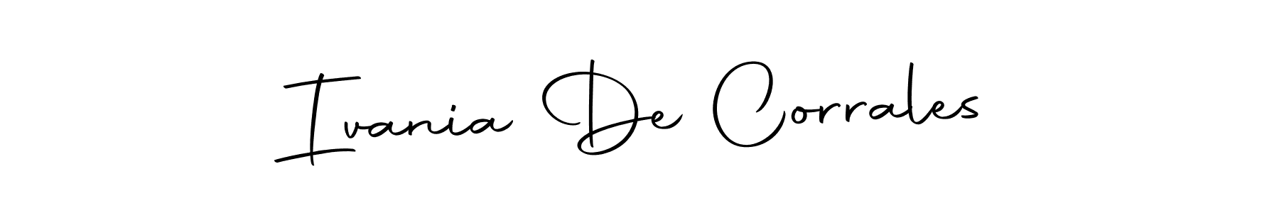 Use a signature maker to create a handwritten signature online. With this signature software, you can design (Autography-DOLnW) your own signature for name Ivania De Corrales. Ivania De Corrales signature style 10 images and pictures png