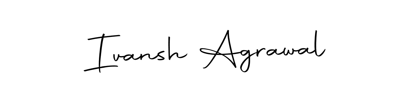 Design your own signature with our free online signature maker. With this signature software, you can create a handwritten (Autography-DOLnW) signature for name Ivansh Agrawal. Ivansh Agrawal signature style 10 images and pictures png