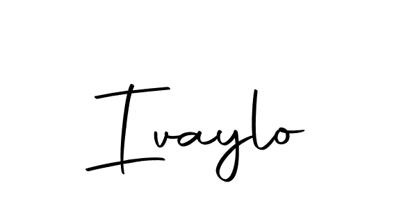 Design your own signature with our free online signature maker. With this signature software, you can create a handwritten (Autography-DOLnW) signature for name Ivaylo. Ivaylo signature style 10 images and pictures png