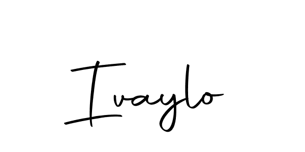 Design your own signature with our free online signature maker. With this signature software, you can create a handwritten (Autography-DOLnW) signature for name Ivaylo. Ivaylo signature style 10 images and pictures png