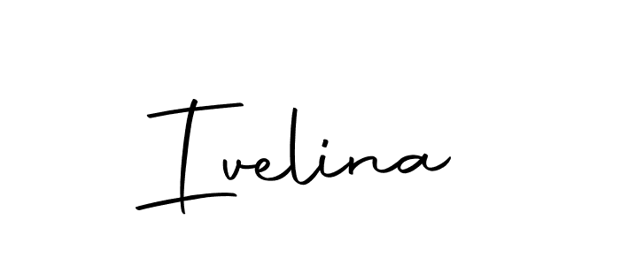 How to make Ivelina name signature. Use Autography-DOLnW style for creating short signs online. This is the latest handwritten sign. Ivelina signature style 10 images and pictures png