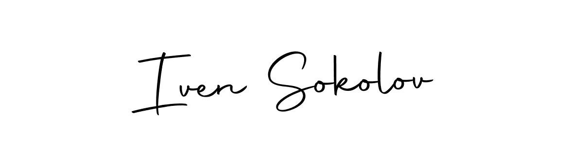 You should practise on your own different ways (Autography-DOLnW) to write your name (Iven Sokolov) in signature. don't let someone else do it for you. Iven Sokolov signature style 10 images and pictures png