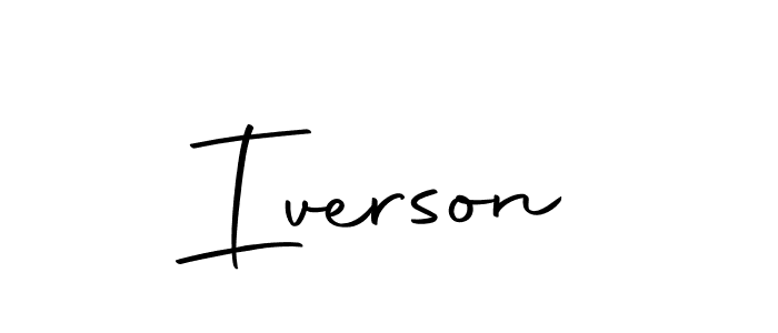 Use a signature maker to create a handwritten signature online. With this signature software, you can design (Autography-DOLnW) your own signature for name Iverson. Iverson signature style 10 images and pictures png