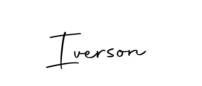 Use a signature maker to create a handwritten signature online. With this signature software, you can design (Autography-DOLnW) your own signature for name Iverson. Iverson signature style 10 images and pictures png