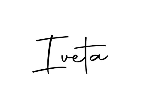 How to make Iveta signature? Autography-DOLnW is a professional autograph style. Create handwritten signature for Iveta name. Iveta signature style 10 images and pictures png