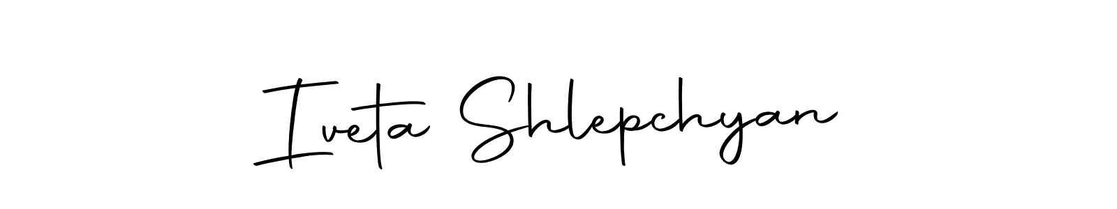 How to make Iveta Shlepchyan name signature. Use Autography-DOLnW style for creating short signs online. This is the latest handwritten sign. Iveta Shlepchyan signature style 10 images and pictures png
