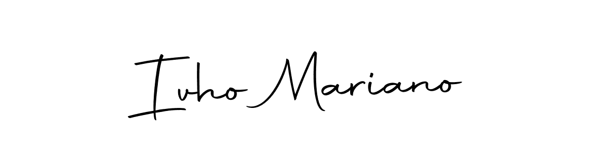 Similarly Autography-DOLnW is the best handwritten signature design. Signature creator online .You can use it as an online autograph creator for name Ivho Mariano. Ivho Mariano signature style 10 images and pictures png