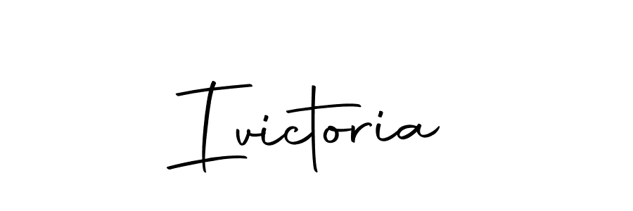 Create a beautiful signature design for name Ivictoria. With this signature (Autography-DOLnW) fonts, you can make a handwritten signature for free. Ivictoria signature style 10 images and pictures png