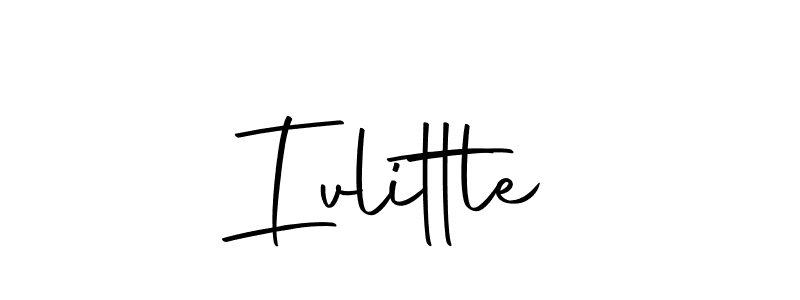 You should practise on your own different ways (Autography-DOLnW) to write your name (Ivlittle) in signature. don't let someone else do it for you. Ivlittle signature style 10 images and pictures png