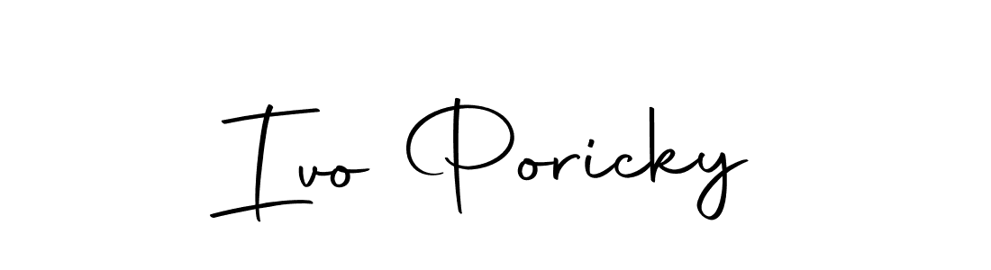 Design your own signature with our free online signature maker. With this signature software, you can create a handwritten (Autography-DOLnW) signature for name Ivo Poricky. Ivo Poricky signature style 10 images and pictures png
