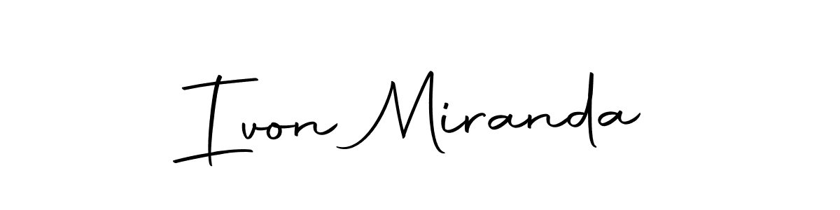 Use a signature maker to create a handwritten signature online. With this signature software, you can design (Autography-DOLnW) your own signature for name Ivon Miranda. Ivon Miranda signature style 10 images and pictures png