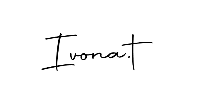 Create a beautiful signature design for name Ivona.t. With this signature (Autography-DOLnW) fonts, you can make a handwritten signature for free. Ivona.t signature style 10 images and pictures png