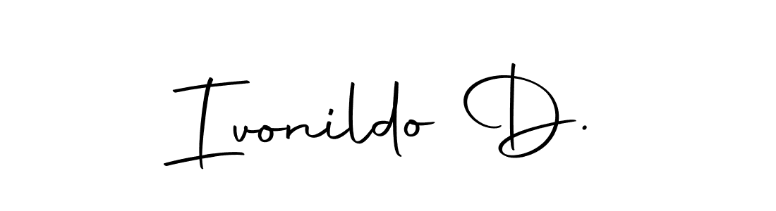 It looks lik you need a new signature style for name Ivonildo D.. Design unique handwritten (Autography-DOLnW) signature with our free signature maker in just a few clicks. Ivonildo D. signature style 10 images and pictures png