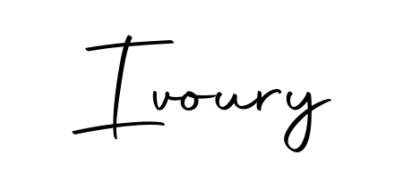 Personalize your online presence with Ivoury signature rendered in elegant Autography-DOLnW font. Great for website footers and blogs. Ivoury signature style 10 images and pictures png