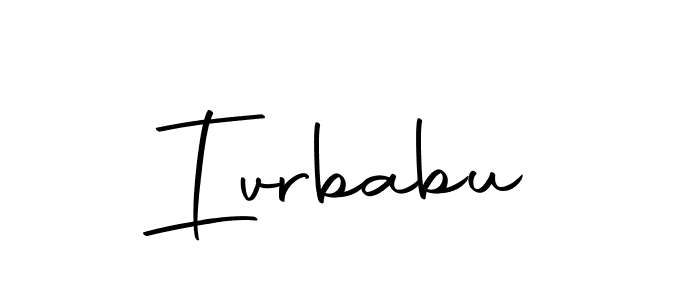 Make a beautiful signature design for name Ivrbabu. With this signature (Autography-DOLnW) style, you can create a handwritten signature for free. Ivrbabu signature style 10 images and pictures png