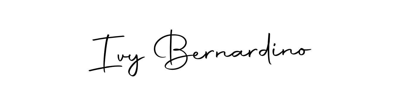 Design your own signature with our free online signature maker. With this signature software, you can create a handwritten (Autography-DOLnW) signature for name Ivy Bernardino. Ivy Bernardino signature style 10 images and pictures png