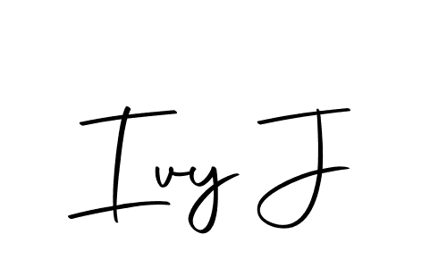 if you are searching for the best signature style for your name Ivy J. so please give up your signature search. here we have designed multiple signature styles  using Autography-DOLnW. Ivy J signature style 10 images and pictures png