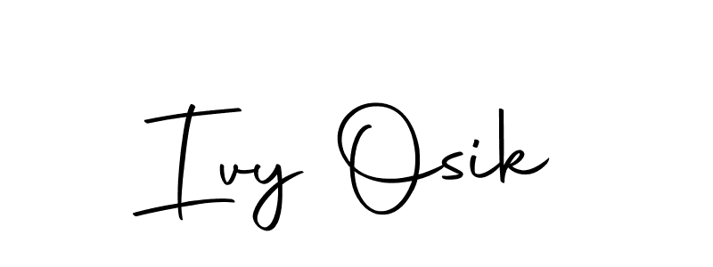 Similarly Autography-DOLnW is the best handwritten signature design. Signature creator online .You can use it as an online autograph creator for name Ivy Osik. Ivy Osik signature style 10 images and pictures png