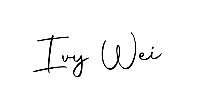 Also we have Ivy Wei name is the best signature style. Create professional handwritten signature collection using Autography-DOLnW autograph style. Ivy Wei signature style 10 images and pictures png