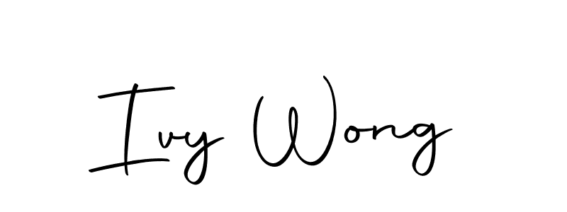 You should practise on your own different ways (Autography-DOLnW) to write your name (Ivy Wong) in signature. don't let someone else do it for you. Ivy Wong signature style 10 images and pictures png