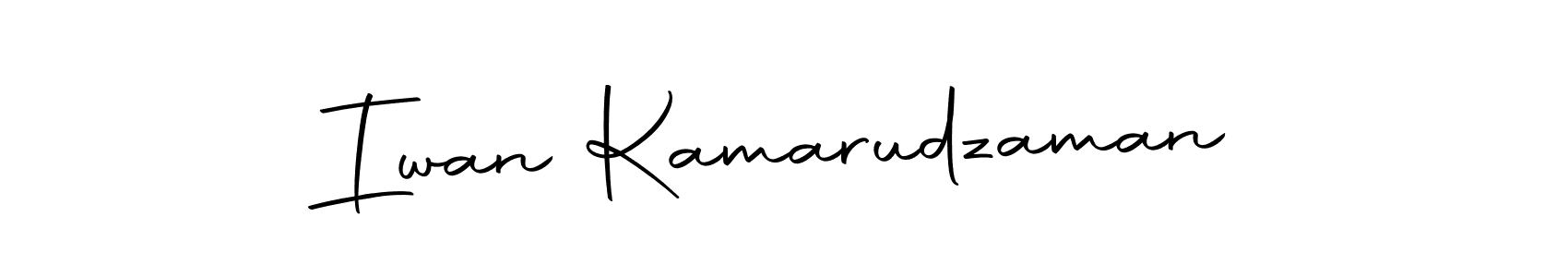 How to make Iwan Kamarudzaman name signature. Use Autography-DOLnW style for creating short signs online. This is the latest handwritten sign. Iwan Kamarudzaman signature style 10 images and pictures png