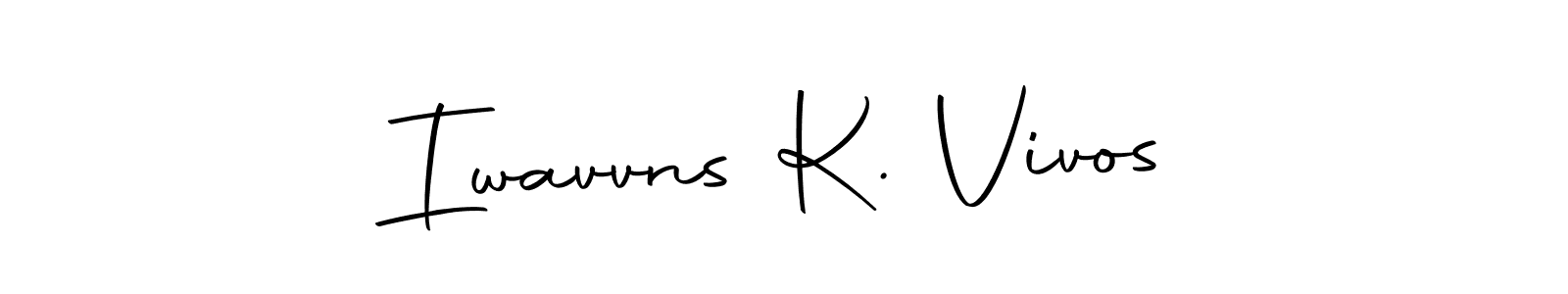 Here are the top 10 professional signature styles for the name Iwavvns K. Vivos. These are the best autograph styles you can use for your name. Iwavvns K. Vivos signature style 10 images and pictures png