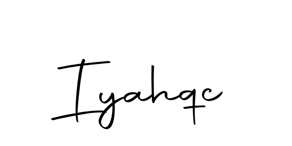The best way (Autography-DOLnW) to make a short signature is to pick only two or three words in your name. The name Iyahqc include a total of six letters. For converting this name. Iyahqc signature style 10 images and pictures png