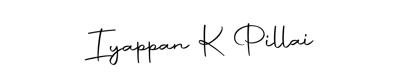 Make a beautiful signature design for name Iyappan K Pillai. With this signature (Autography-DOLnW) style, you can create a handwritten signature for free. Iyappan K Pillai signature style 10 images and pictures png