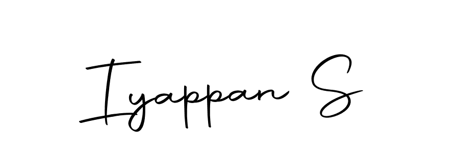 Make a beautiful signature design for name Iyappan S. Use this online signature maker to create a handwritten signature for free. Iyappan S signature style 10 images and pictures png