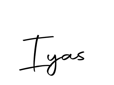 Make a beautiful signature design for name Iyas. With this signature (Autography-DOLnW) style, you can create a handwritten signature for free. Iyas signature style 10 images and pictures png