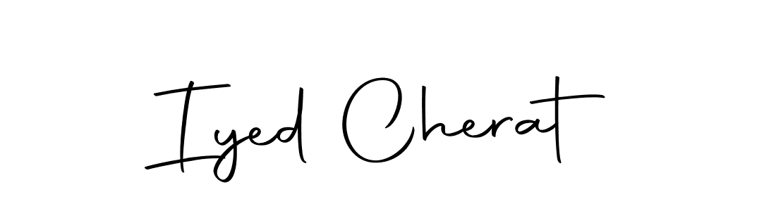 Use a signature maker to create a handwritten signature online. With this signature software, you can design (Autography-DOLnW) your own signature for name Iyed Cherat. Iyed Cherat signature style 10 images and pictures png