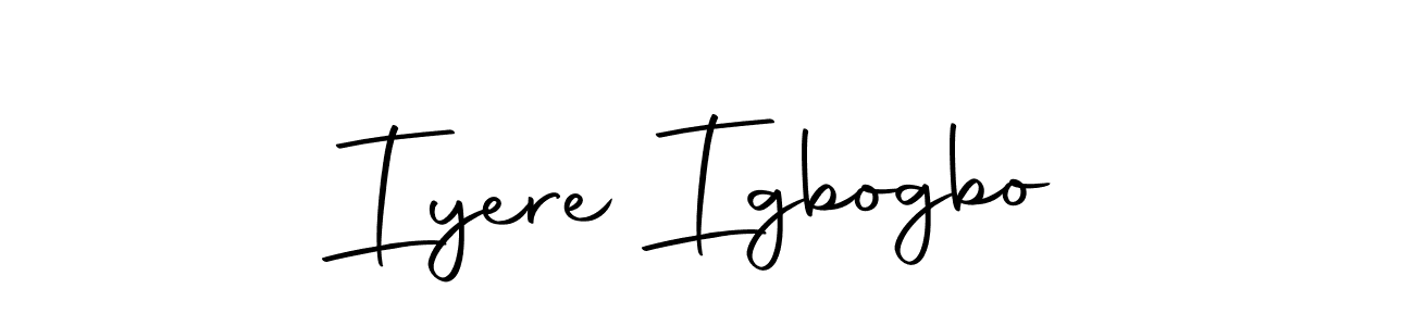 Make a beautiful signature design for name Iyere Igbogbo. With this signature (Autography-DOLnW) style, you can create a handwritten signature for free. Iyere Igbogbo signature style 10 images and pictures png