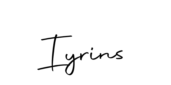 Similarly Autography-DOLnW is the best handwritten signature design. Signature creator online .You can use it as an online autograph creator for name Iyrins. Iyrins signature style 10 images and pictures png