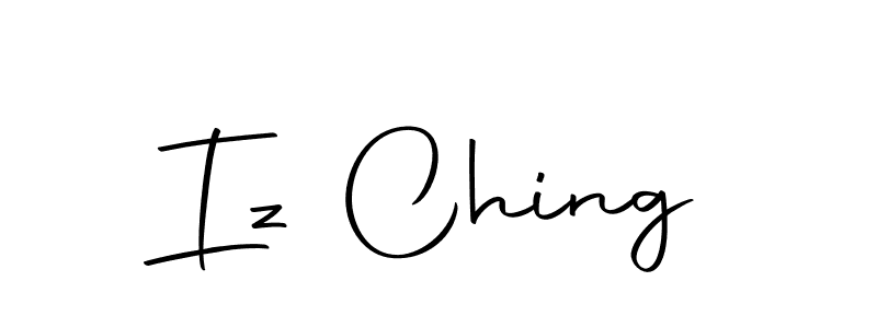 Create a beautiful signature design for name Iz Ching. With this signature (Autography-DOLnW) fonts, you can make a handwritten signature for free. Iz Ching signature style 10 images and pictures png