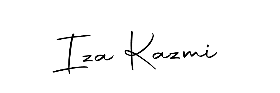 Iza Kazmi stylish signature style. Best Handwritten Sign (Autography-DOLnW) for my name. Handwritten Signature Collection Ideas for my name Iza Kazmi. Iza Kazmi signature style 10 images and pictures png