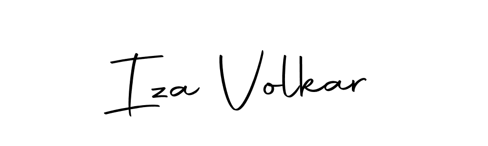 Make a beautiful signature design for name Iza Volkar. With this signature (Autography-DOLnW) style, you can create a handwritten signature for free. Iza Volkar signature style 10 images and pictures png