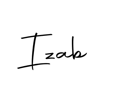 Make a beautiful signature design for name Izab. With this signature (Autography-DOLnW) style, you can create a handwritten signature for free. Izab signature style 10 images and pictures png