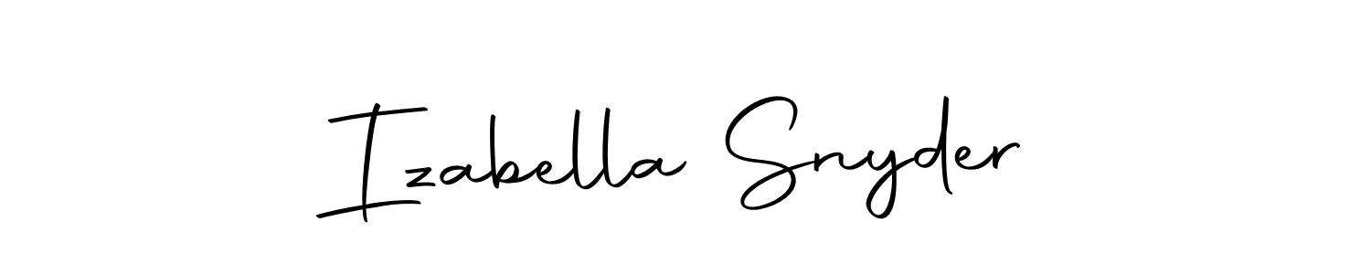 You can use this online signature creator to create a handwritten signature for the name Izabella Snyder. This is the best online autograph maker. Izabella Snyder signature style 10 images and pictures png