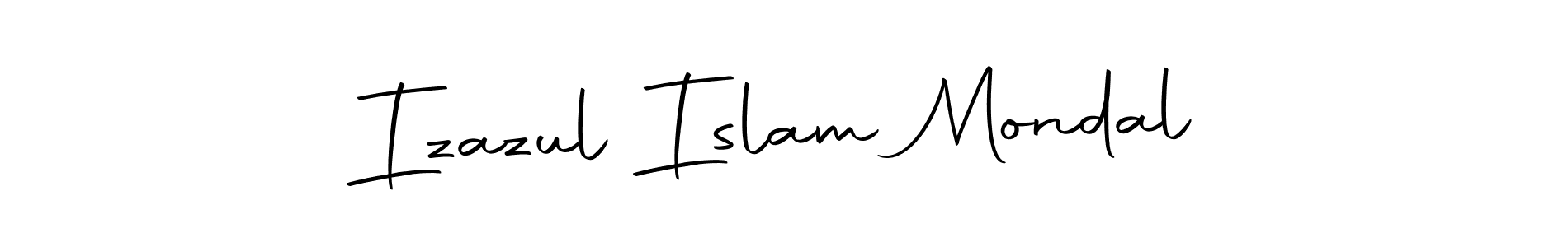 The best way (Autography-DOLnW) to make a short signature is to pick only two or three words in your name. The name Izazul Islam Mondal include a total of six letters. For converting this name. Izazul Islam Mondal signature style 10 images and pictures png