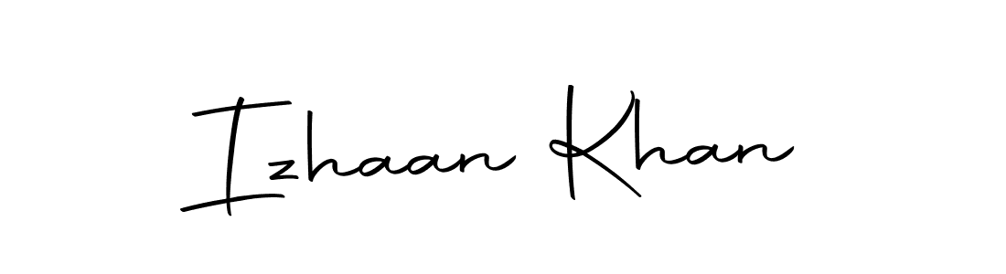 How to make Izhaan Khan name signature. Use Autography-DOLnW style for creating short signs online. This is the latest handwritten sign. Izhaan Khan signature style 10 images and pictures png
