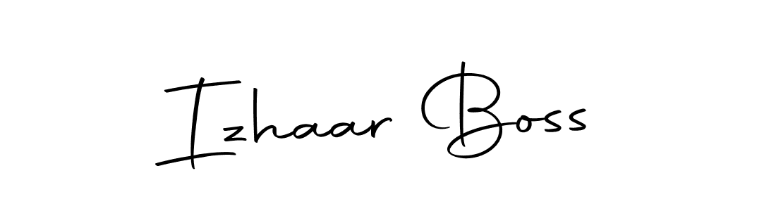 How to make Izhaar Boss name signature. Use Autography-DOLnW style for creating short signs online. This is the latest handwritten sign. Izhaar Boss signature style 10 images and pictures png