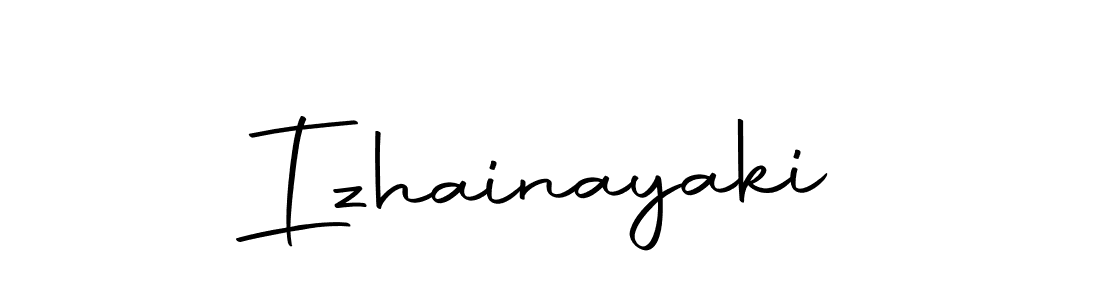 Create a beautiful signature design for name Izhainayaki. With this signature (Autography-DOLnW) fonts, you can make a handwritten signature for free. Izhainayaki signature style 10 images and pictures png