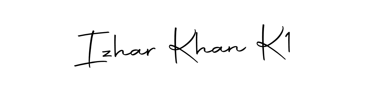 Design your own signature with our free online signature maker. With this signature software, you can create a handwritten (Autography-DOLnW) signature for name Izhar Khan K1. Izhar Khan K1 signature style 10 images and pictures png