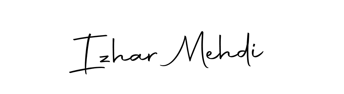 Make a beautiful signature design for name Izhar Mehdi. With this signature (Autography-DOLnW) style, you can create a handwritten signature for free. Izhar Mehdi signature style 10 images and pictures png