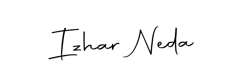 Design your own signature with our free online signature maker. With this signature software, you can create a handwritten (Autography-DOLnW) signature for name Izhar Neda. Izhar Neda signature style 10 images and pictures png